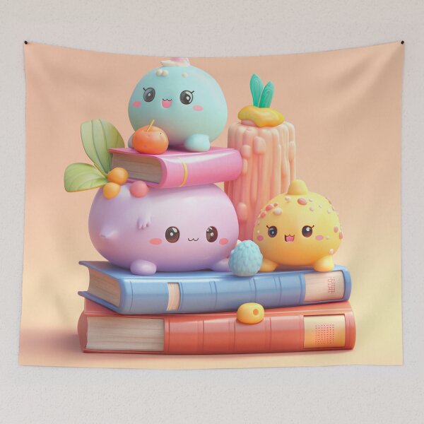 Item preview, illustration books in the style of kawaii art designed and sold by Nanthikan.