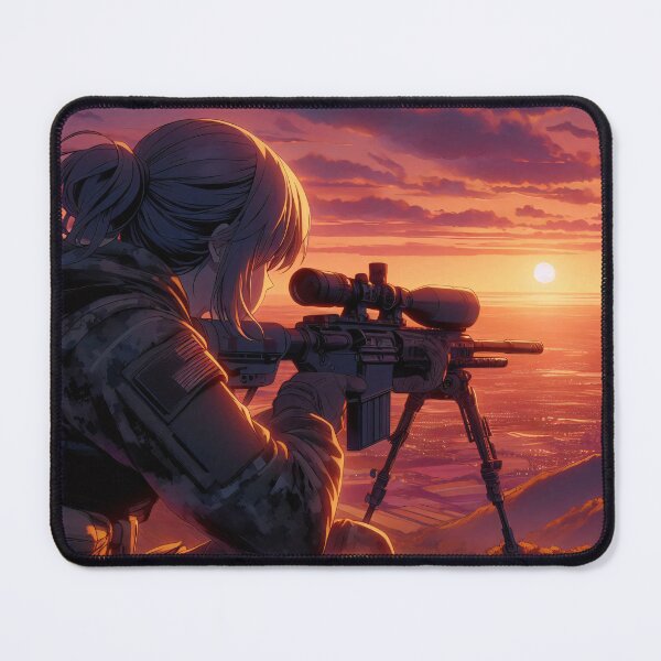 Item preview, Anime Art: Sniper Monitoring the Valley, Shoulder Glance V3 designed and sold by Salimgor Hangaround Music.