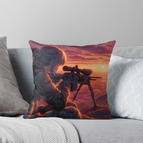 Item preview, Anime Art: Sniper Monitoring the Valley, Shoulder Glance V3 designed and sold by Salimgor Hangaround Music.
