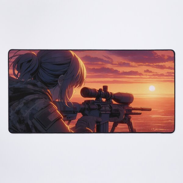 Item preview, Anime Art: Sniper Monitoring the Valley, Shoulder Glance V3 designed and sold by Salimgor Hangaround Music.
