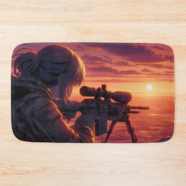 Item preview, Anime Art: Sniper Monitoring the Valley, Shoulder Glance V3 designed and sold by Salimgor Hangaround Music.