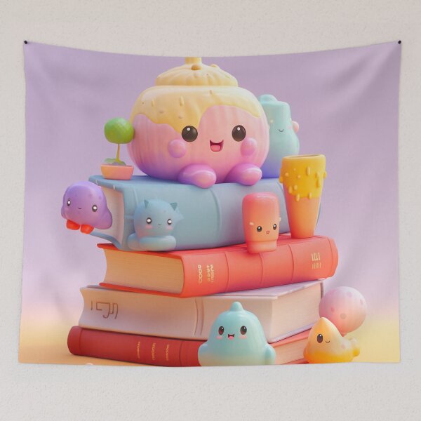 Item preview, illustration books in the style of kawaii art designed and sold by Nanthikan.