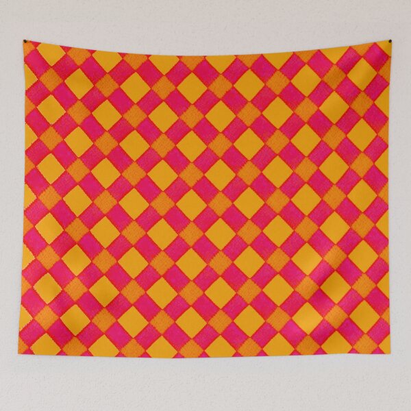 Item preview, Yellow and pink plaid  designed and sold by Roxburylane.