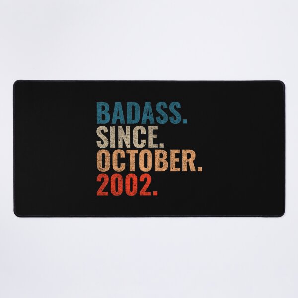Item preview, Badass since October 2002 Vintage 2002 October birthday gift designed and sold by Teelogic.