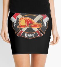 Firefighter Gift Fireman Fire Rescue Department EMS Firefighters Mini Skirt