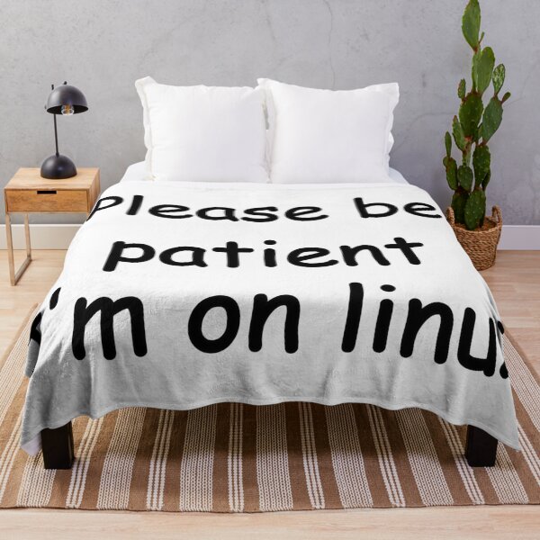 Item preview, Please be patient I'm on linux (Black) designed and sold by SOVLLESS.