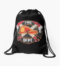 Firefighter Gift Fireman Fire Rescue Department EMS Firefighters Drawstring Bag