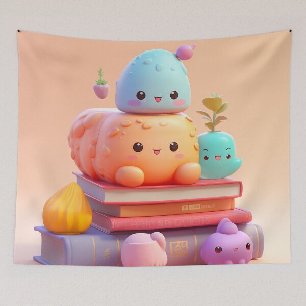 Item preview,  illustration books in the style of kawaii art designed and sold by Nanthikan.