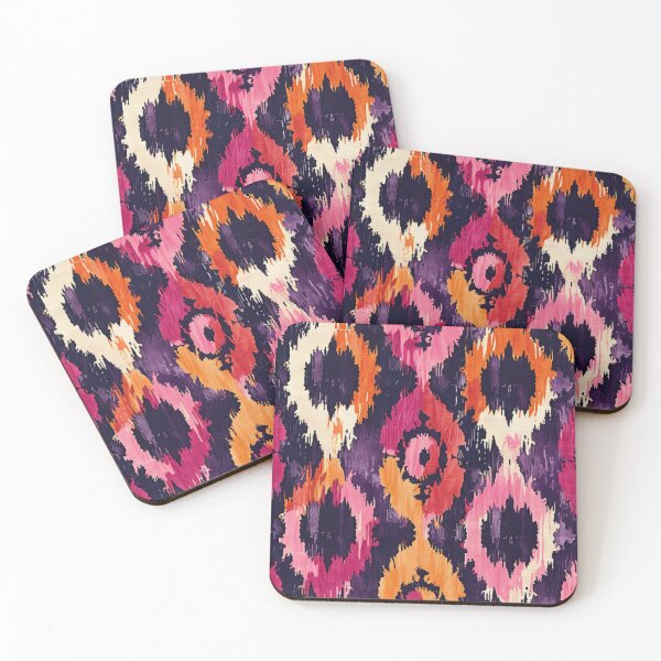 Item preview, Ikat Pattern 1 colourful design designed and sold by LD ART.