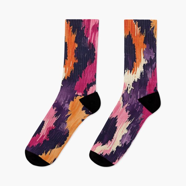 Item preview, Ikat Pattern 1 colourful design designed and sold by LD ART.