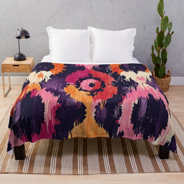 Item preview, Ikat Pattern 1 colourful design designed and sold by LD ART.