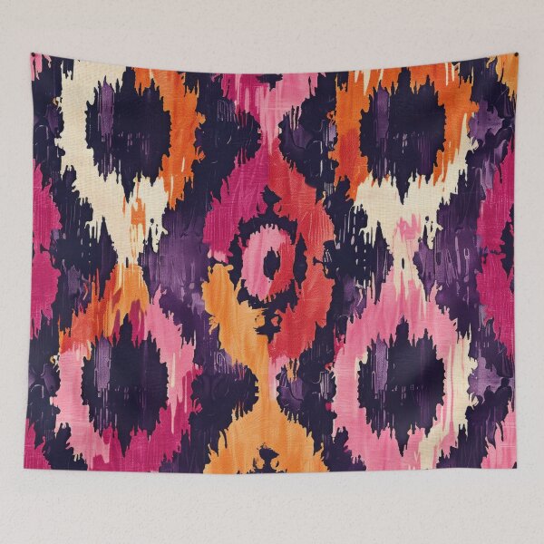 Item preview, Ikat Pattern 1 colourful design designed and sold by LD ART.