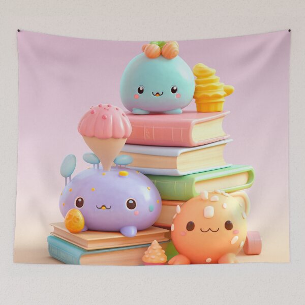 Item preview, illustration books in the style of kawaii art designed and sold by Nanthikan.