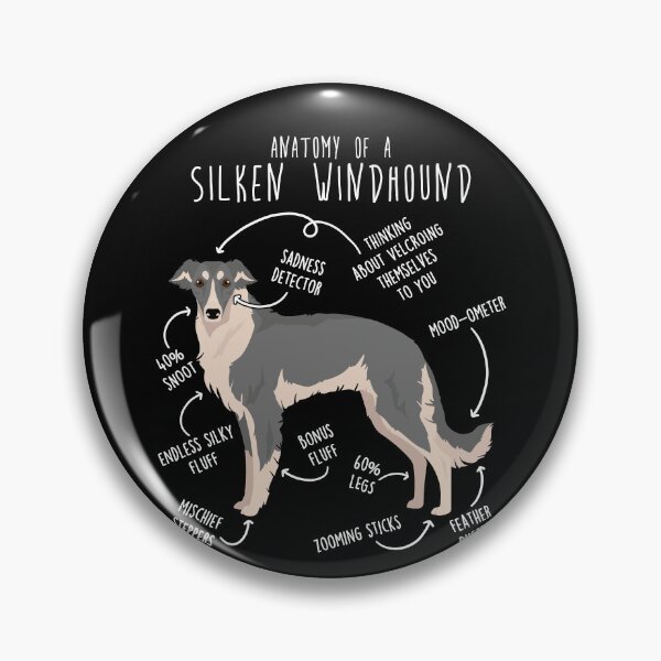 Item preview, Blue Silken Windhound Anatomy designed and sold by Clara Hollins.