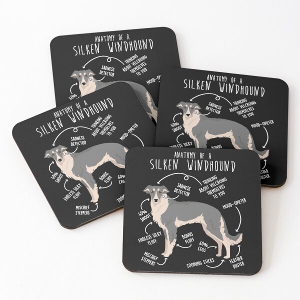 Item preview, Blue Silken Windhound Anatomy designed and sold by Clara Hollins.