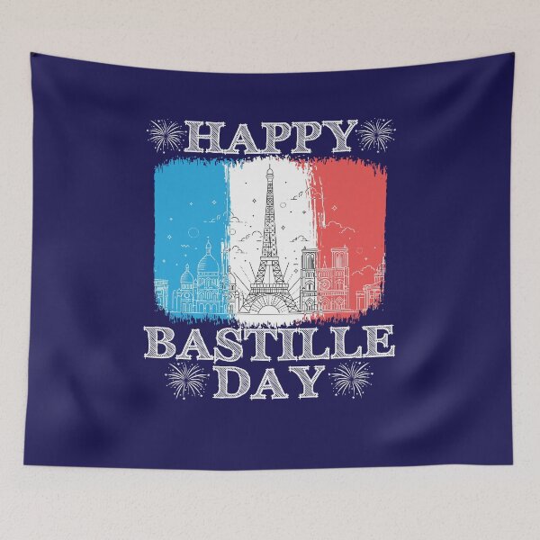 Item preview, Bastille Day French Flag Landmarks  designed and sold by jaygo.