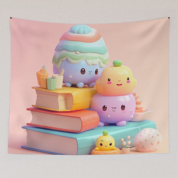 Item preview, illustration books in the style of kawaii art designed and sold by Nanthikan.