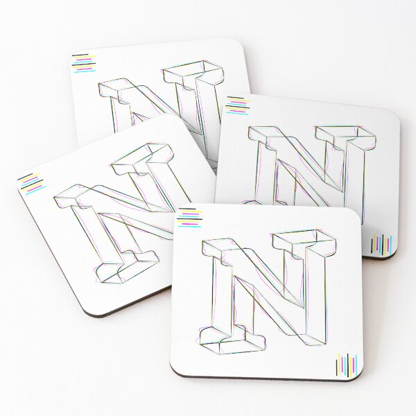 Item preview, N - cmyk strokes designed and sold by JanKrogh.