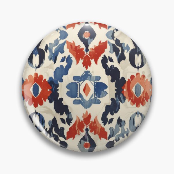 Item preview, Ikat Pattern 2 colourful design designed and sold by LD ART.