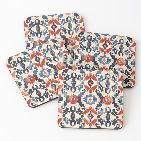 Item preview, Ikat Pattern 2 colourful design designed and sold by LD ART.
