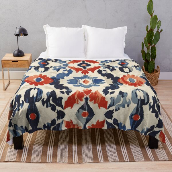 Item preview, Ikat Pattern 2 colourful design designed and sold by LD ART.
