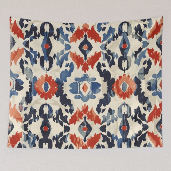 Item preview, Ikat Pattern 2 colourful design designed and sold by LD ART.