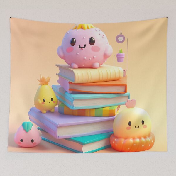 Item preview, illustration books in the style of kawaii art designed and sold by Nanthikan.