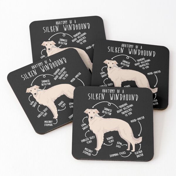 Item preview, White Silken Windhound Anatomy designed and sold by Clara Hollins.
