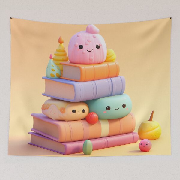 Item preview,  illustration books in the style of kawaii art designed and sold by Nanthikan.