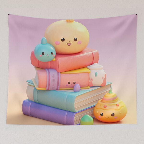 Item preview, illustration books in the style of kawaii art designed and sold by Nanthikan.