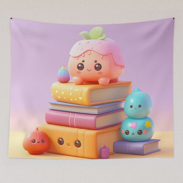Item preview, illustration books in the style of kawaii art designed and sold by Nanthikan.