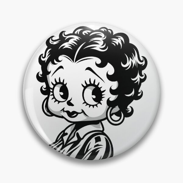 Item preview, Black and White-Betty Boop inspired design designed and sold by Artbyminga.