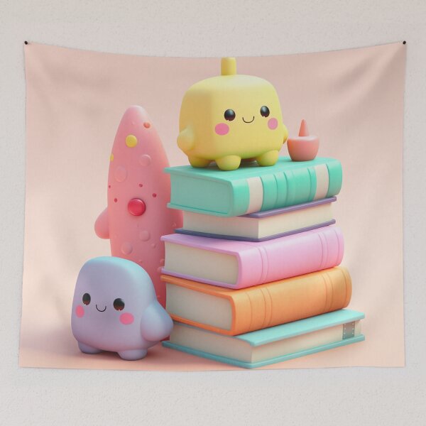 Item preview, illustration books in the style of kawaii art designed and sold by Nanthikan.