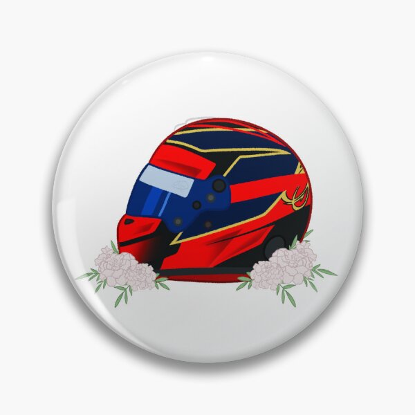 Item preview, Kimi Raikkonen 2021 Helmet With Flowers designed and sold by OriDraws.