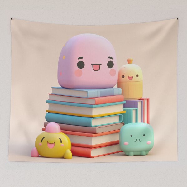 Item preview, illustration books in the style of kawaii art designed and sold by Nanthikan.
