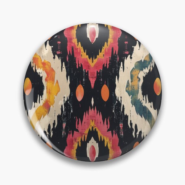 Item preview, Ikat Pattern 3 colourful design designed and sold by LD ART.