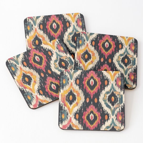 Item preview, Ikat Pattern 3 colourful design designed and sold by LD ART.