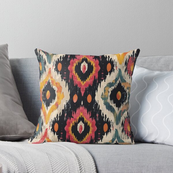 Item preview, Ikat Pattern 3 colourful design designed and sold by LD ART.