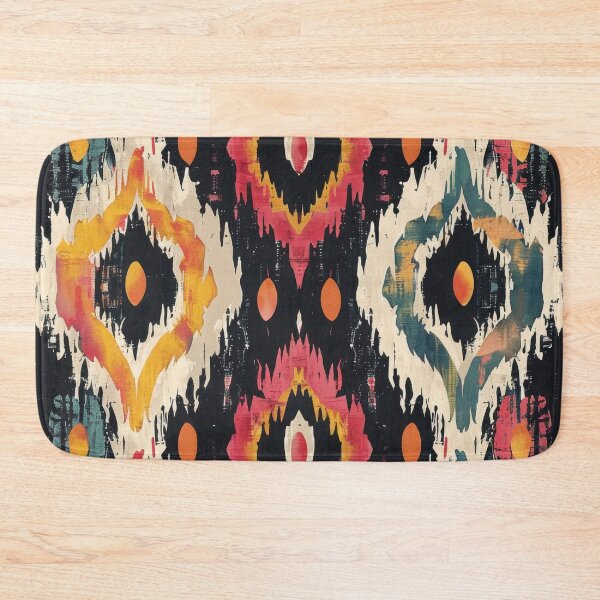 Item preview, Ikat Pattern 3 colourful design designed and sold by LD ART.