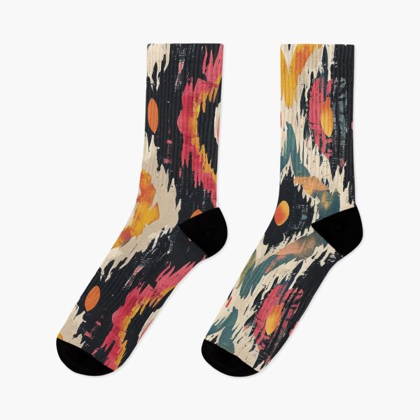 Item preview, Ikat Pattern 3 colourful design designed and sold by LD ART.