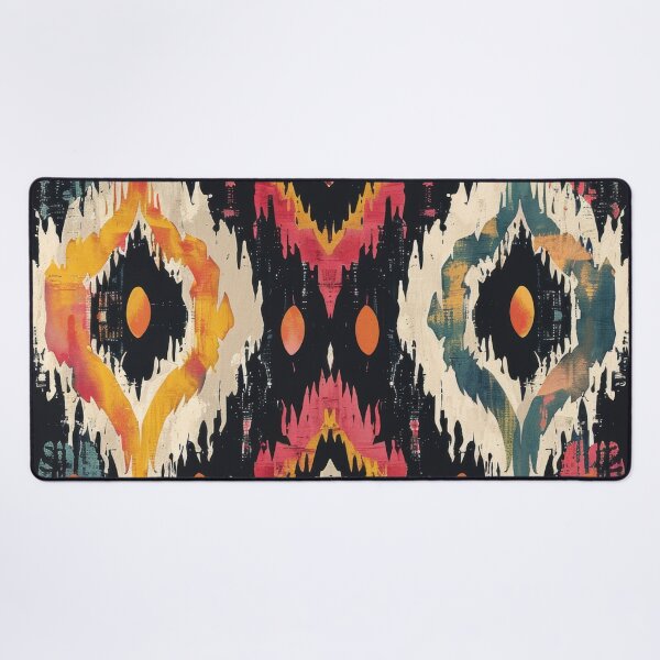 Item preview, Ikat Pattern 3 colourful design designed and sold by LD ART.