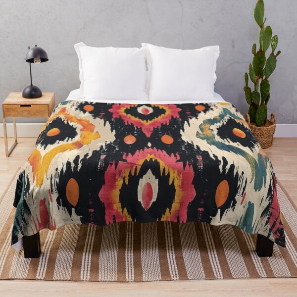 Item preview, Ikat Pattern 3 colourful design designed and sold by LD ART.