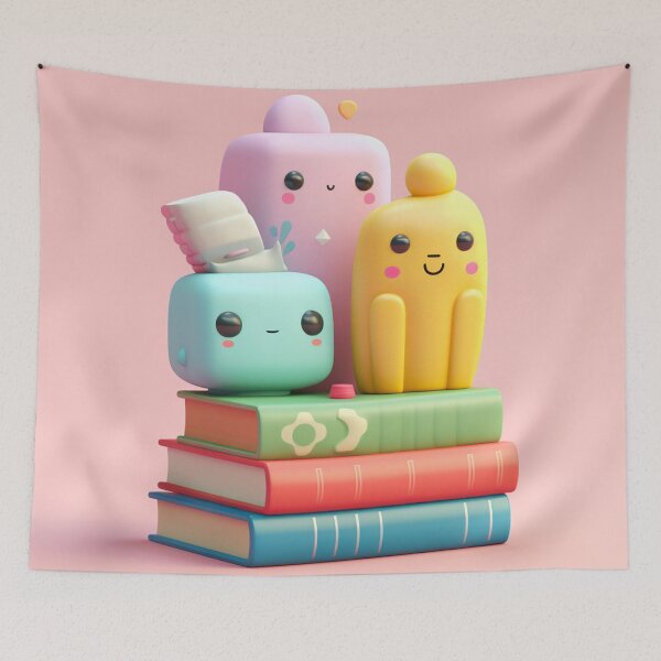 Item preview, illustration books in the style of kawaii art designed and sold by Nanthikan.
