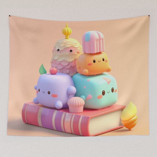 Item preview, illustration books in the style of kawaii art designed and sold by Nanthikan.