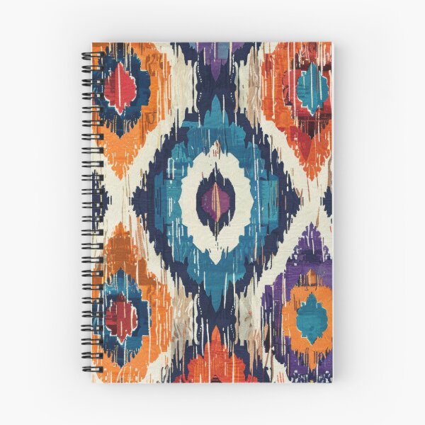 Item preview, Ikat Pattern 4 colourful design designed and sold by LD ART.