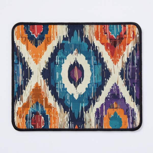 Item preview, Ikat Pattern 4 colourful design designed and sold by LD ART.