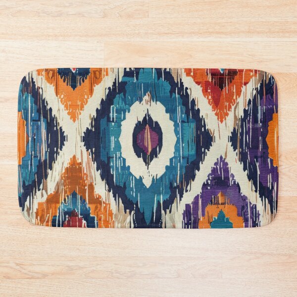 Item preview, Ikat Pattern 4 colourful design designed and sold by LD ART.