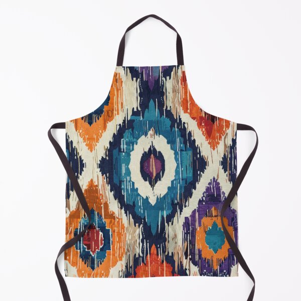 Item preview, Ikat Pattern 4 colourful design designed and sold by LD ART.