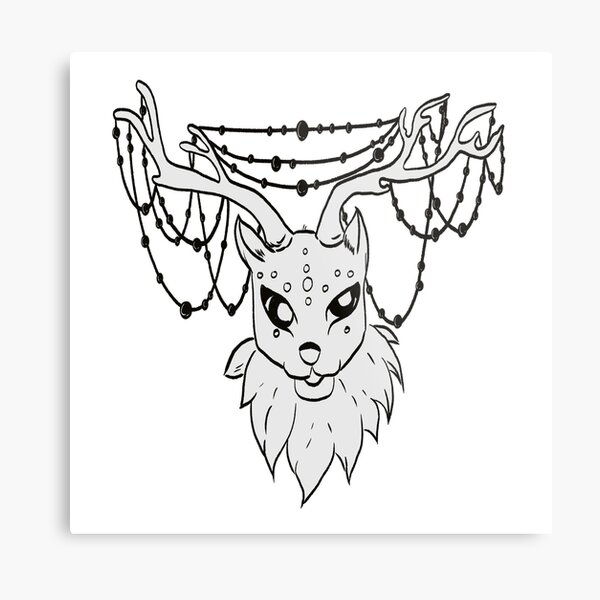 Item preview, reindeer monochrome designed and sold by Kalhanne.