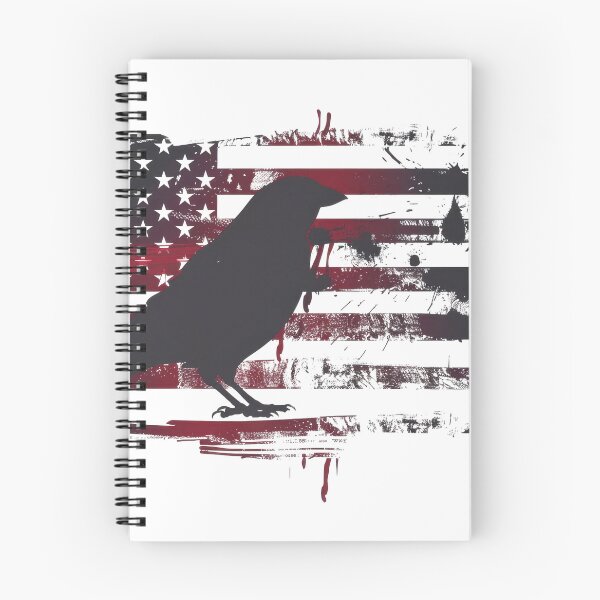 Item preview, American flag with a silhouette of a bird overlay, blending patriotism and nature in a textured design. designed and sold by kitidach-create.